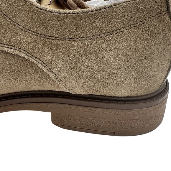 Madden NYC Mens Oxford Leather Taupe Lace Up Suede Low Top Dress Shoes Size 10. - Picture 6 of 16